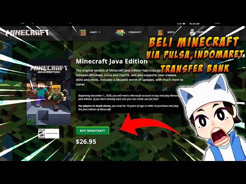 How to Buy Minecraft Java Edition Using Credit/Indomaret/Bank Transfer, Without a Credit Card