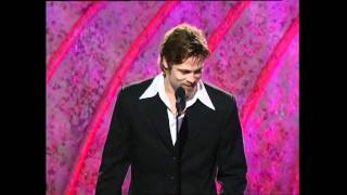Brad Pitt Wins Best Supporting Actor Motion Picture - Golden Globes 1996