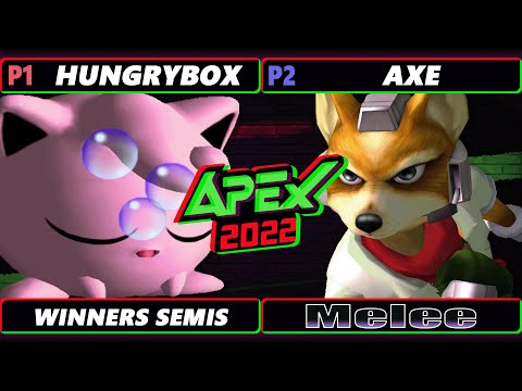 Apex 2022 Winners Semis - Hungrybox (Jigglypuff) Vs. Axe (Fox) - SSBM Melee Tournament