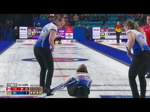 #stoh2023 Kayla MacMillan shows why the sport is called "curling" | Bonus: Niklas Edin