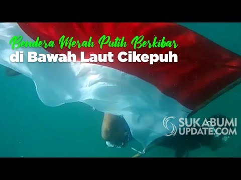 Video: Bendera Merah Putih Berkibar di Bawah Laut Cikepuh