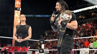 Stephanie McMahon wipes the smile off Roman Reigns&#39; face: Raw, December 21, 2015