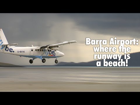 Barra Airport - where the runway is a beach!