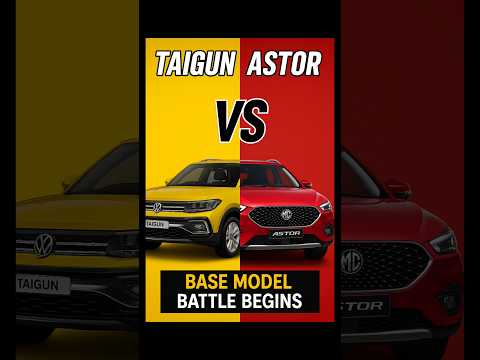 Volkswagen Taigun VS MG Astor | Car Comparison #shorts