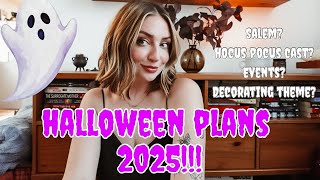 HALLOWEEN PLANS FOR 2025! Meeting Hocus Pocus cast, decorating & more! 🍂🐈‍⬛