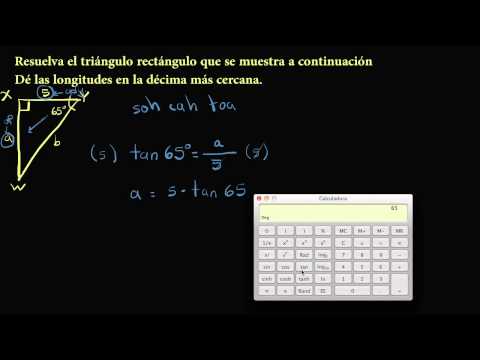 Resolver Un Lado En Triangulos Rectangulos Con Trigonometria Video Khan Academy