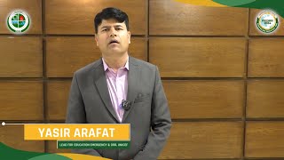 Mr. Yasir Arafat | Lead for Education Emergency & DRR | UNICEF