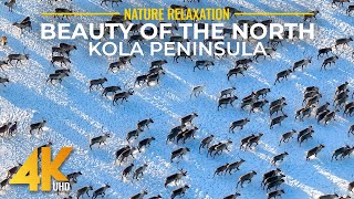 4K Stunning Northern Landscapes | Aerial Views of Kola Peninsula & Karelia with Calm Music