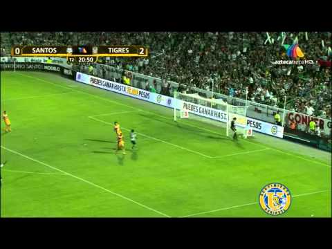 Santos vs Tigres 2-2 Liguilla 2012 Semifinal Vuelta Resumen HD [14-05-12]