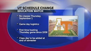 UT changes academic calendar for football season opener