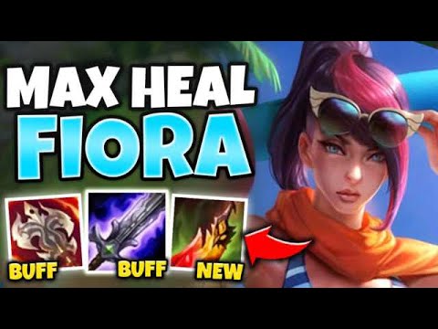 WTF?! LIFESTEAL FIORA HEALS TO FULL WITH ONE AUTO! THIS IS NOT FAIR AT ALL - League of Legends