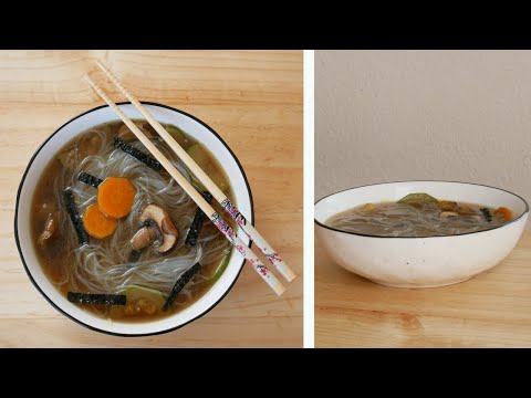 Glass Noodle Soup with Mushrooms (Vegan Ramen)