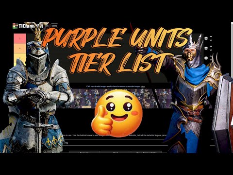 PURPLE UNITS TIER LIST!WAR OF THE ROSES SEASON