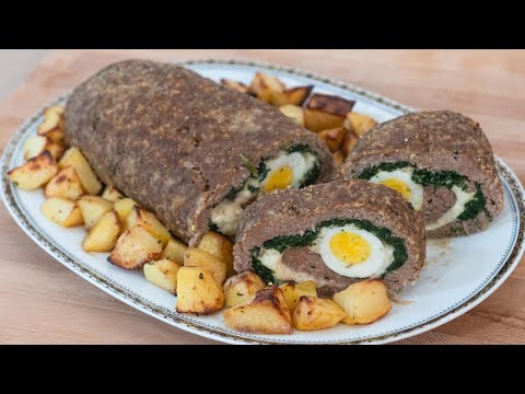 Polpettone ripieno al forno, semplice e veloce con la ricetta casalinga della nonna