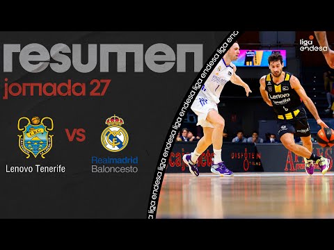 Rsumen Lenovo Tenerife 72 - Real Madrid 59 (J27)