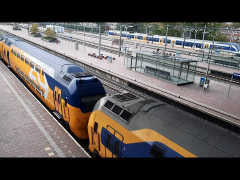 4K | NS Flow-VIRM vertrekt vanaf Rotterdam CS!