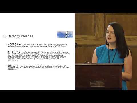 IVC filters in CAT management. Presented by: Dr Maeve Crowley