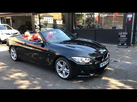 BMW 420d convertible black red leather for sale @ Auto 2000
