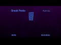 Monsters Inc Sneak Peeks Menu