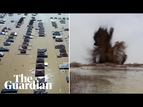 Kazakhstan blows up artificial dams as floods force mass evacuations
