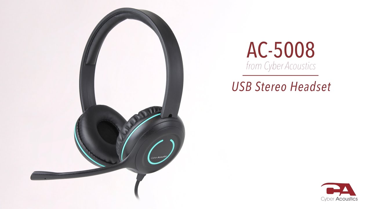USB Stereo Headset (AC-5008) | Cyber Acoustics