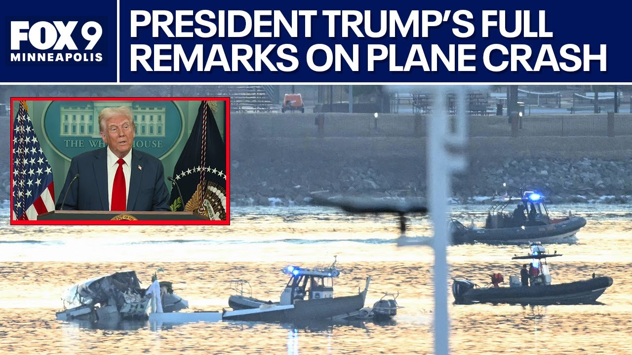 President Donald Trump's full briefing on DC plane crash [RAW]