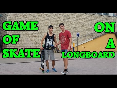 Game of skate with longboards