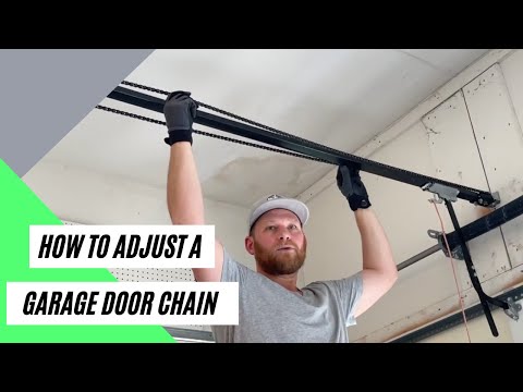 How to adjust your garage door chain