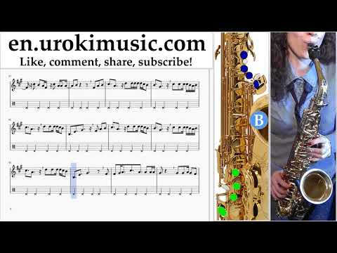 How to Play Saxophone (Alto) Clean Bandit - Rockabye ft Sean Paul Anne-Marie Tabs Part#2 um-i352