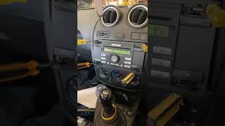 How to remove the ford radio without the special keys (not pretty)