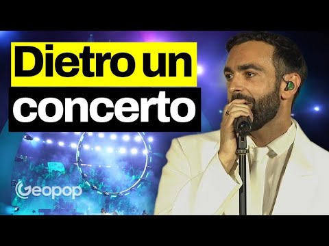 How mega-concerts work - the technology behind Marco Mengoni's show