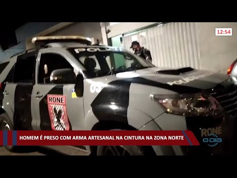 Homem é preso com arma artesanal na zona norte 03 06 2021