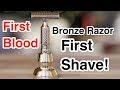 First Double Edge Bloody Safety Razor Shave In 4k UHD