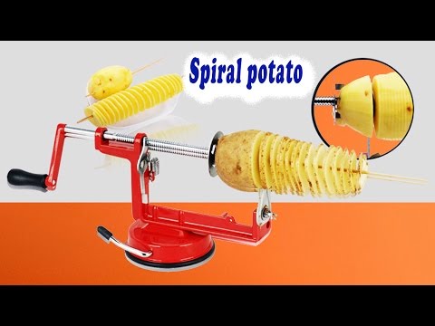 Mechanical Engineering Projects potato spiral cutting machine for final year student Video