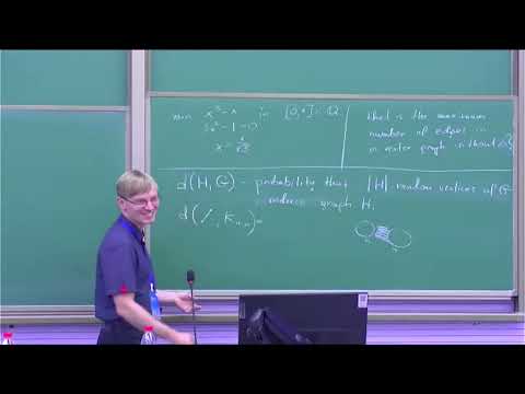 23.07.24, Andrzej Grzesik, Graph limits and flag algebras: day 1