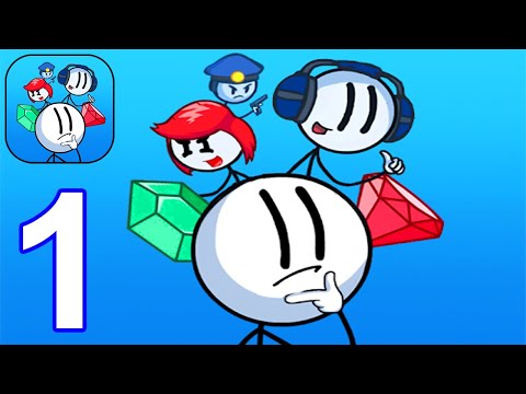 Stickmin Series: Thief Diamond - Gameplay Walkthrough Part 1 All Levels All Chapters 1,2,3 (Android)