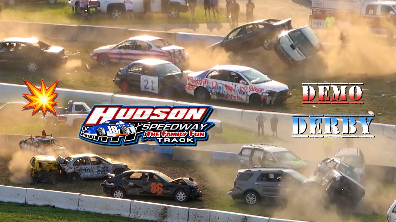 SUV & Compact Demolition Derby at Hudson Speedway