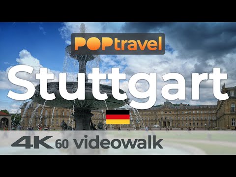 Walking in STUTTGART / Germany 🇩🇪- 4K 60fps (UHD)