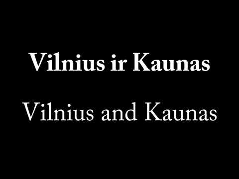 and - ir. Lithuanian lesson 2