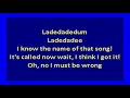 Sesame Street What S The Name Of That Song Karaoke
