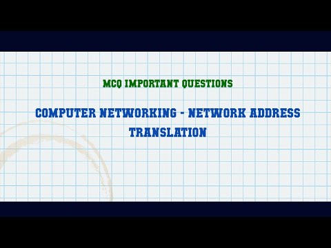 Computer Networking - Network Address Translation MCQ Questions