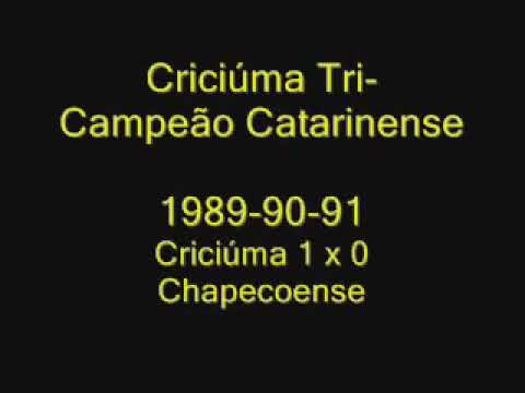 Criciúma 1x0 Chapecoense - Campeonato Catarinense 1991