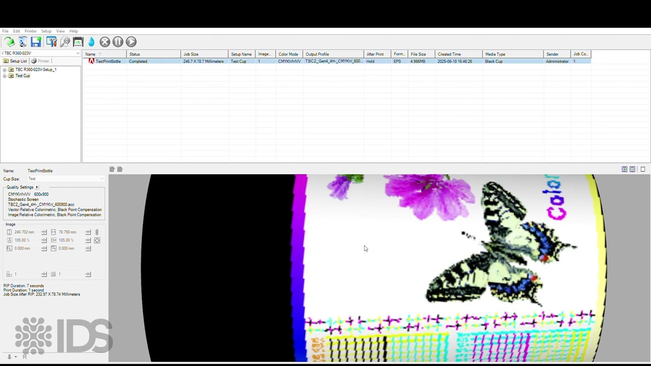 Colorprint – Spot Layer Settings