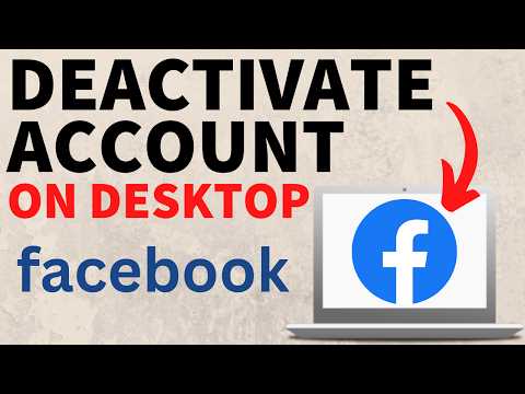How to Deactivate Facebook Account on Desktop