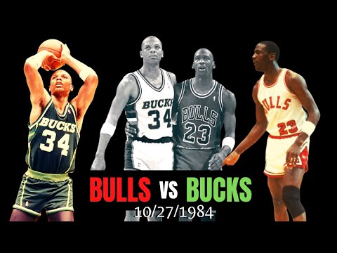 NBA 10/27/1984 Chicago Bulls vs Milwaukee Bucks