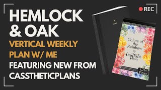 Hemlock & Oak Weekly Plan w/ Me ft. Colors of the Rainbow | Casstheticplans