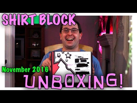 UNBOXING! Shirt Block November 2016 - Walking Dead, Power Rangers