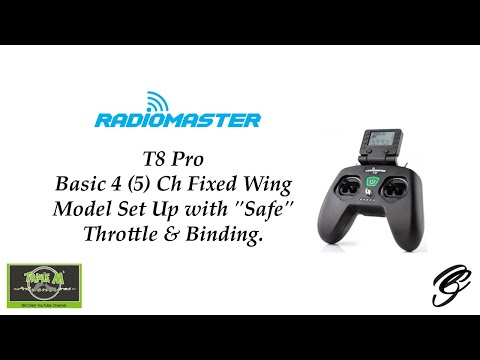 RadioMaster T8 Pro 4(5)-Kanal-Fixed-Fight-Modell-Setup mit "sicherem" Gashebel und Bindungsempfänger