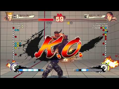 Ace Erin (Guile) vs Ryukichikun (Ryu)