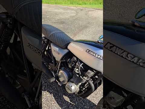 1977 KZ650 Straight Piped. Brat style Café Racer.